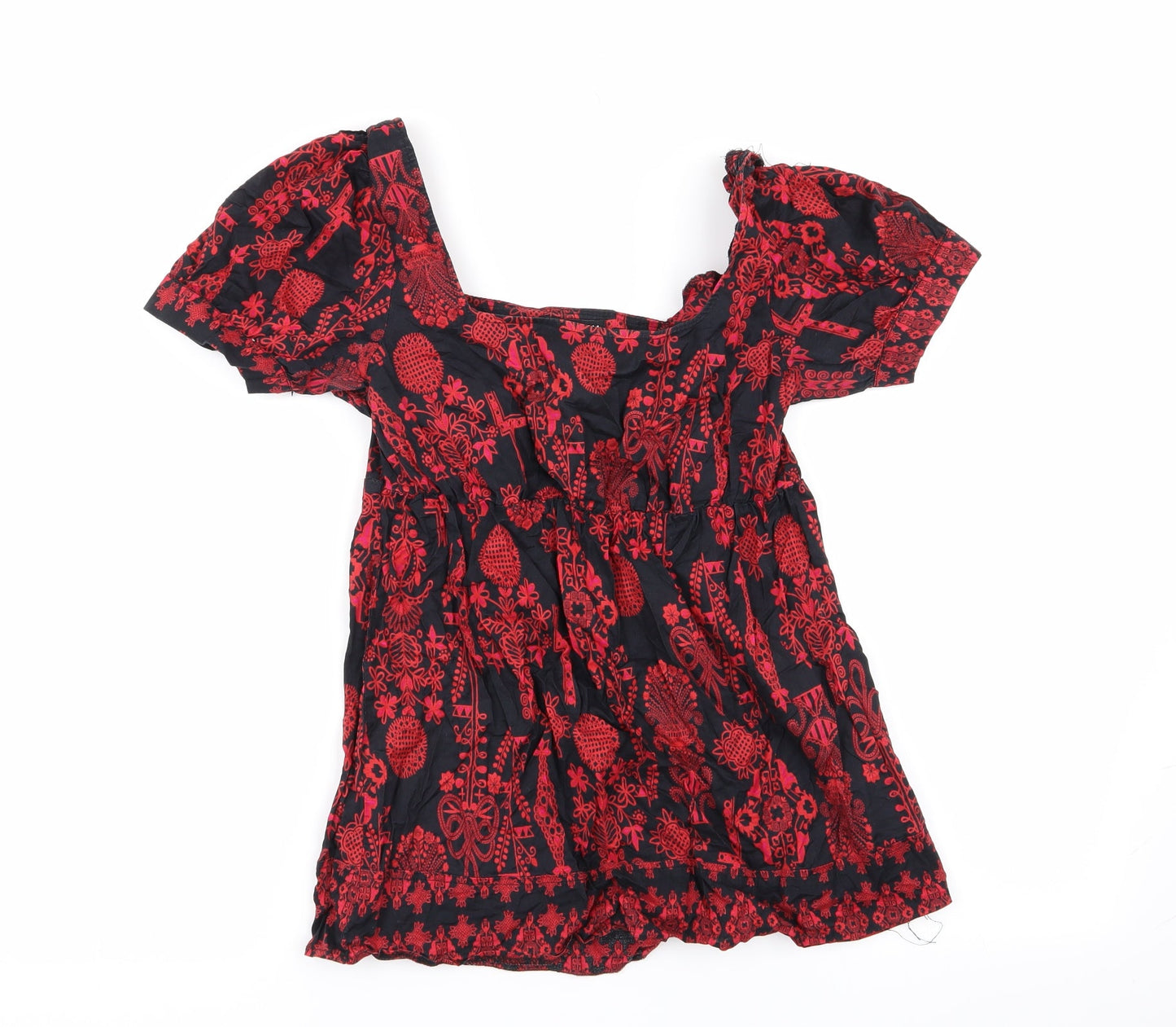 H&M Womens  Geometric  Basic Blouse Size 6