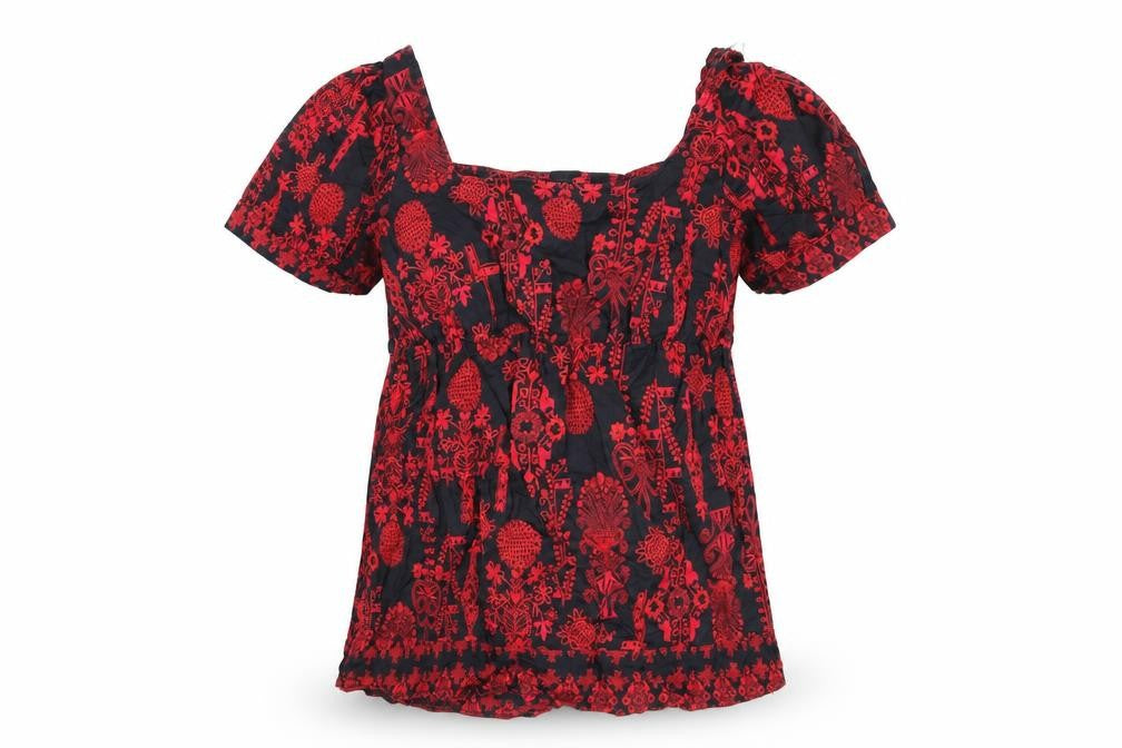 H&M Womens  Geometric  Basic Blouse Size 6