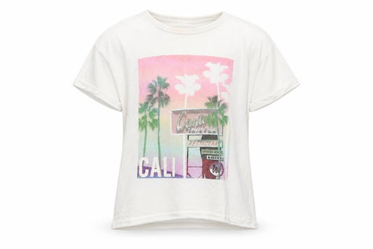 Marks & Spencer Girls White   Basic T-Shirt Size 7-8 Years
