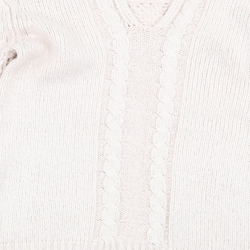 Oasis Womens Pink Geometric  Pullover Jumper Size XS