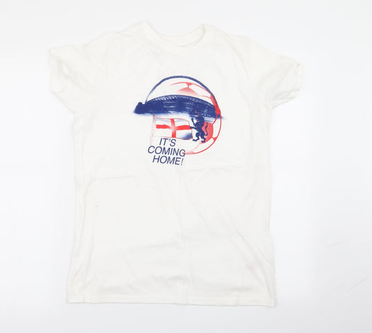 Primark Boys White   Basic T-Shirt Size 13 Years