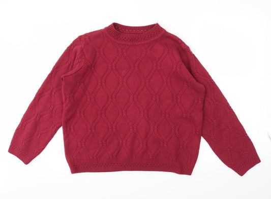 BM Womens Pink   Pullover Jumper Size M