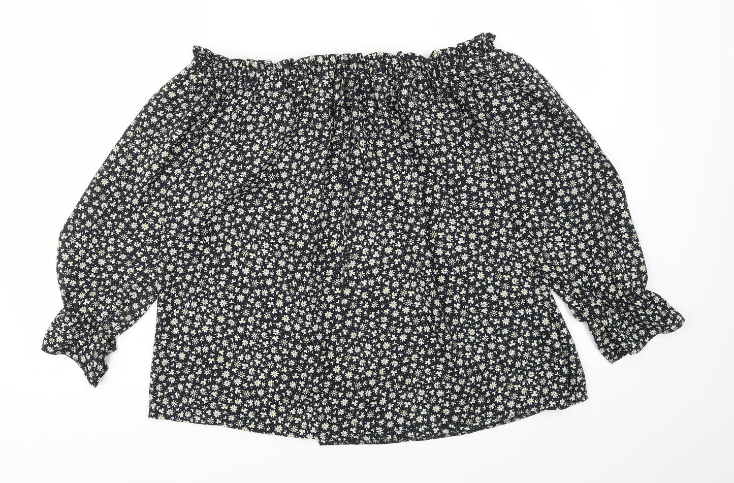 Peacocks Womens Multicoloured Floral  Basic Blouse Size 14