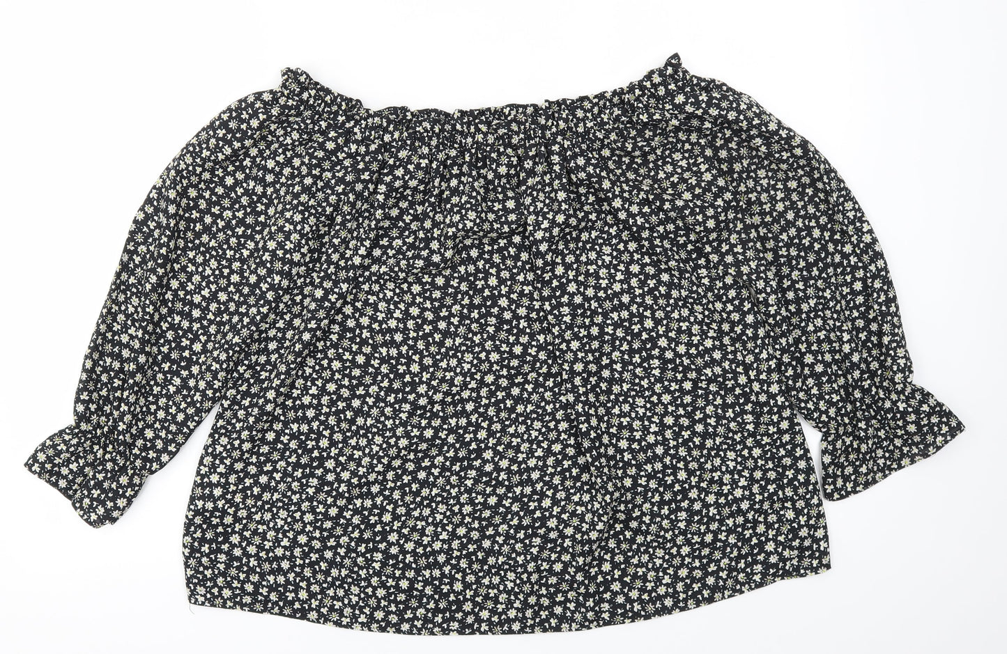 Peacocks Womens Multicoloured Floral  Basic Blouse Size 14