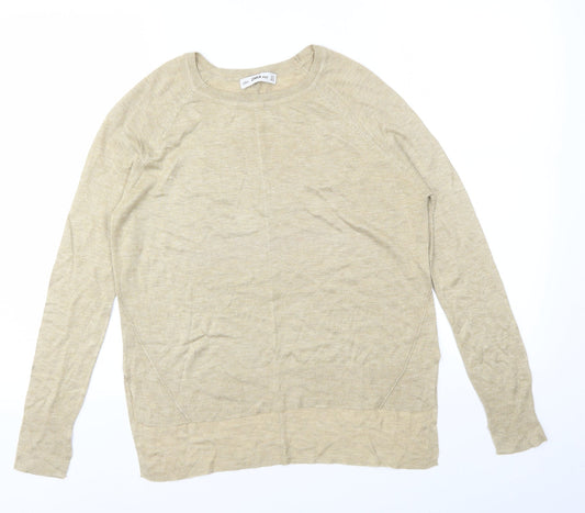 Zara Womens Gold   Basic T-Shirt Size S