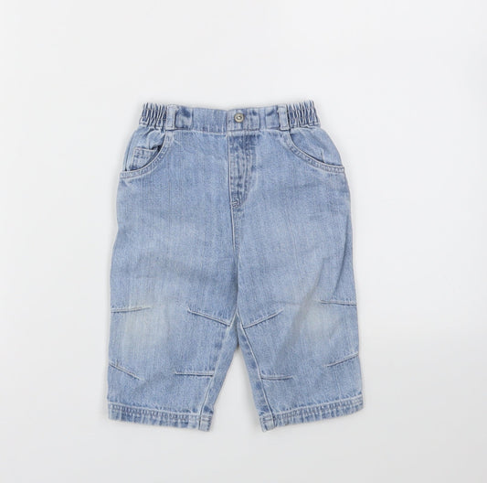 George Girls Blue   Capri Jeans Size 6-9 Months
