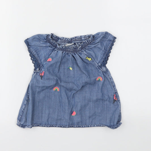 NEXT Girls Blue   Fit & Flare  Size 12-18 Months