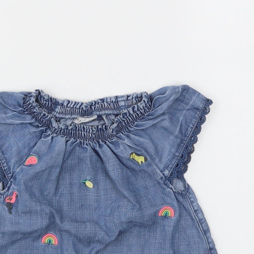 NEXT Girls Blue   Fit & Flare  Size 12-18 Months