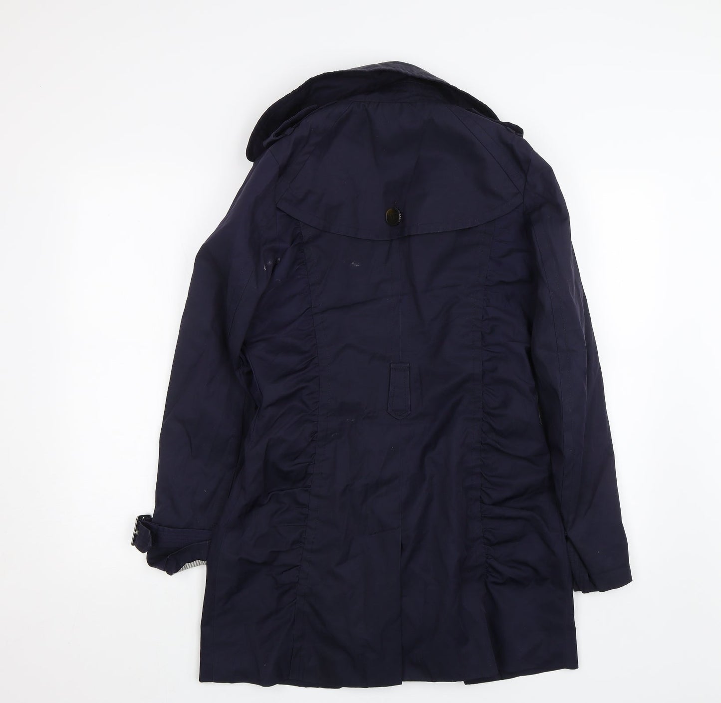 Black Rivet Womens Blue   Trench Coat Coat Size S
