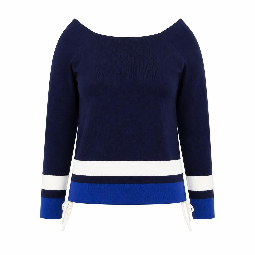 George Womens Blue Striped  Pullover Jumper Size 14