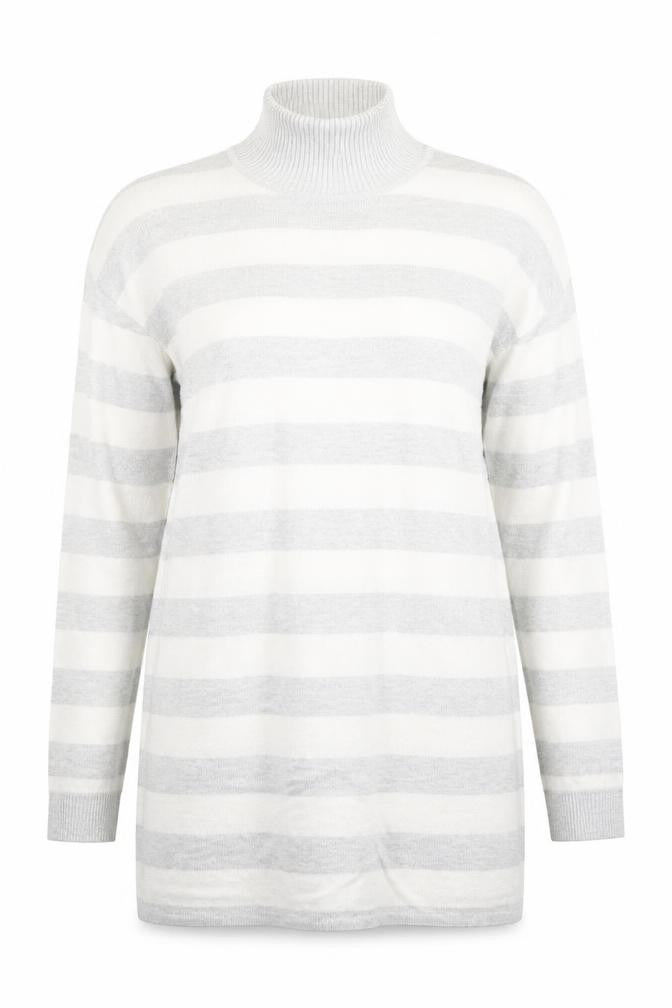 Primark Womens Grey Striped  Pullover Jumper Size 12
