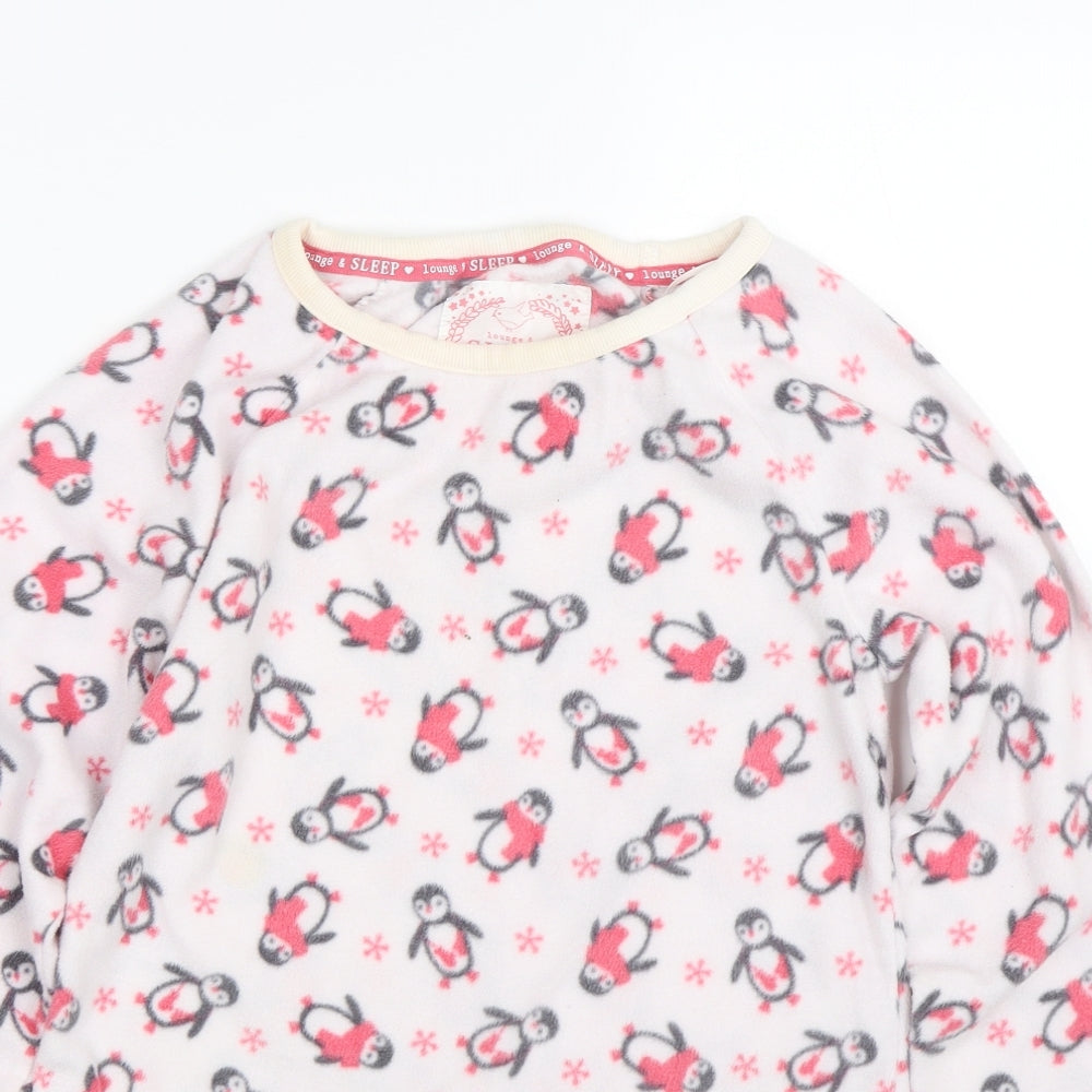 Debenhams Womens Pink Animal Print  Top Pyjama Top Size 8  - Penguins