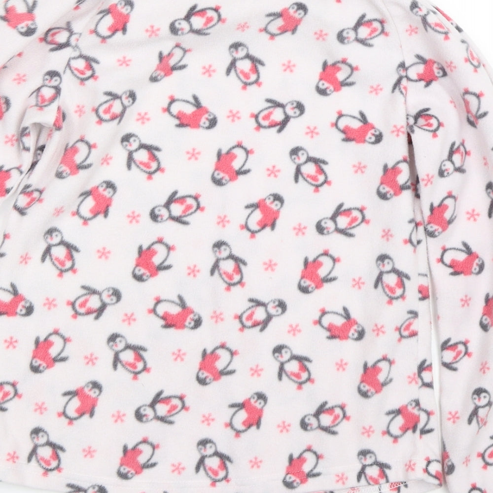 Debenhams Womens Pink Animal Print  Top Pyjama Top Size 8  - Penguins