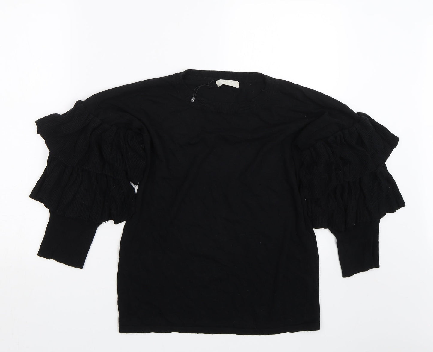 Nicole Womens Black   Basic T-Shirt Size M