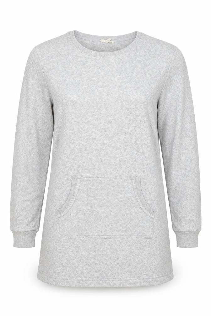 Jane & Dilaney Womens Grey   Pullover Sweatshirt Size M