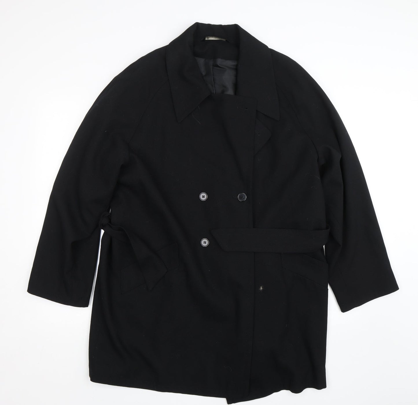 BHS Womens Black   Biker Coat Size 14