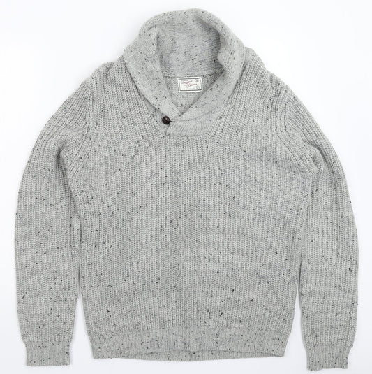 New Look Womens Grey  Knit Pullover Jumper Size L