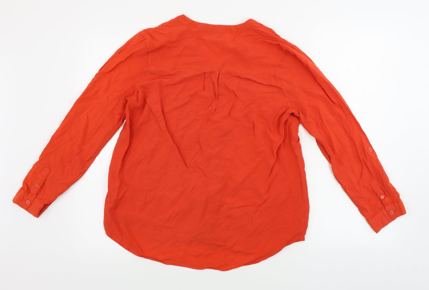 Peacocks  Womens Red   Basic Button-Up Size 14