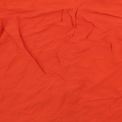 Peacocks Womens Red   Basic Button-Up Size 14