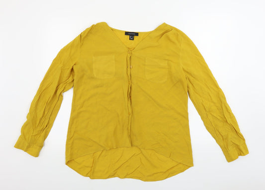 Atmosphere  Womens Yellow   Basic Button-Up Size 14