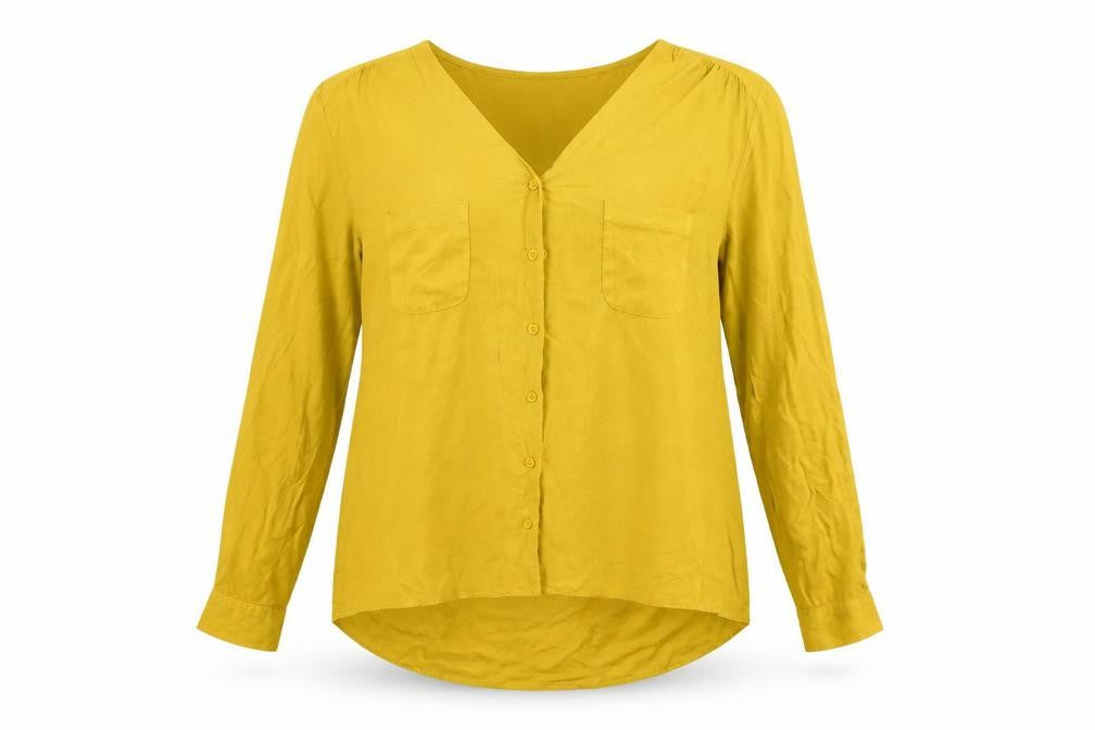 Atmosphere  Womens Yellow   Basic Button-Up Size 14