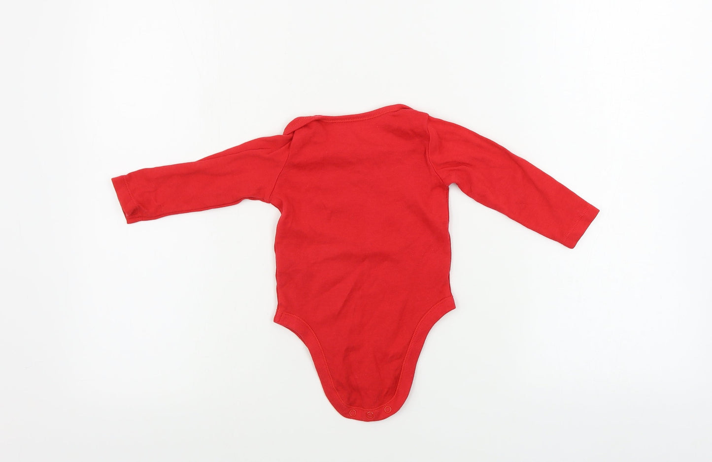 F&F  Boys Red   Babygrow One-Piece Size 6-9 Months  - Christmas babygrow