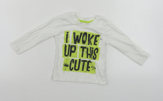 Primark  Boys White   Basic T-Shirt Size 12-18 Months