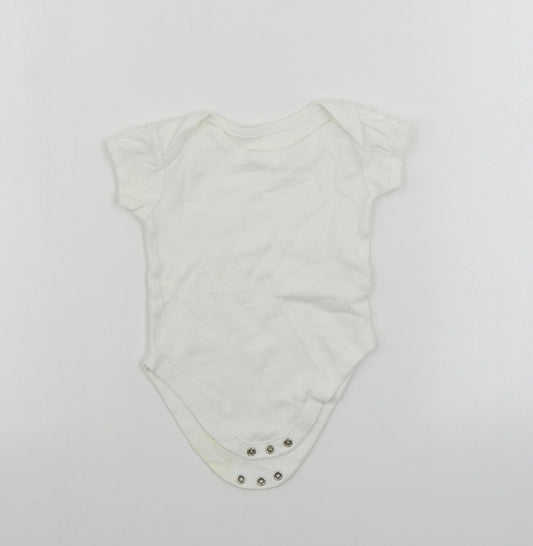 George  Baby White   Babygrow One-Piece Size 6-9 Months