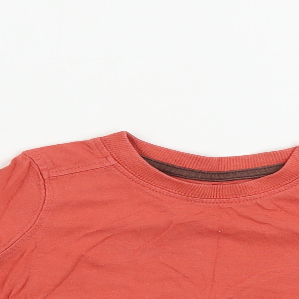Mothercare Boys Red   Basic T-Shirt Size 6-9 Months