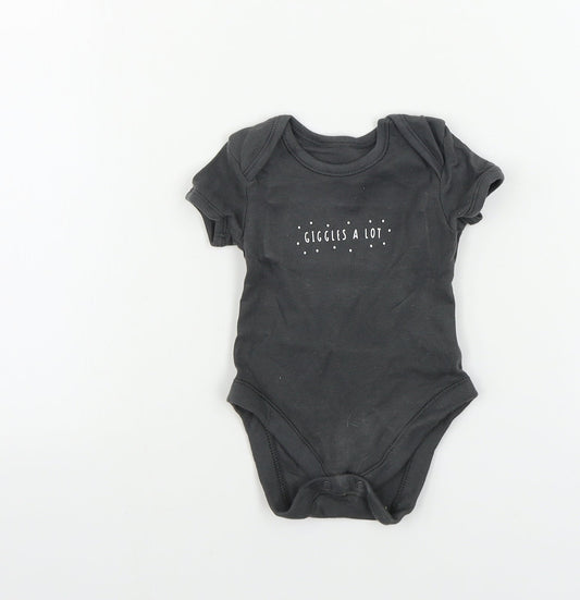 George  Baby Grey   Babygrow One-Piece Size 0-3 Months