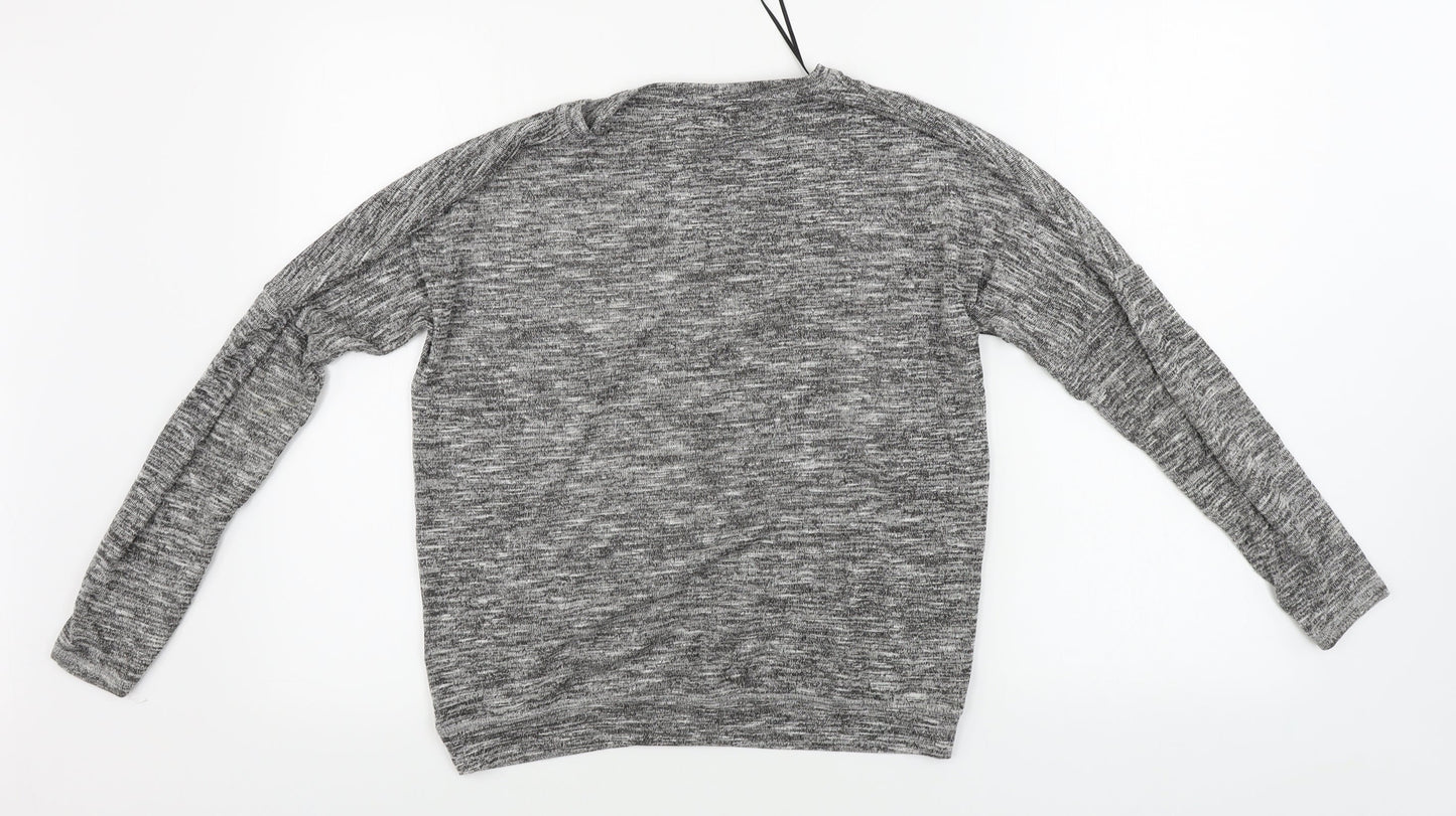 H&M  Girls Grey   Pullover Jumper Size 12-13 Years