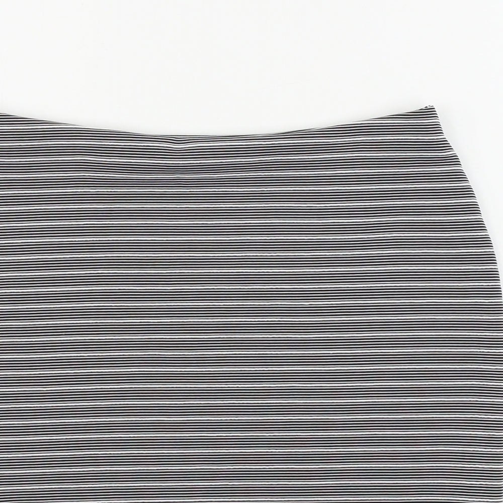 inocence Womens Grey Striped  Bandage Skirt Size 12