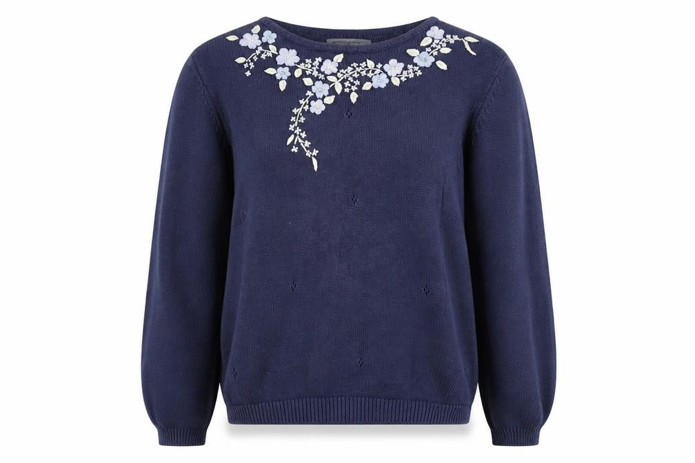 Neutral Territory  Womens Blue   Pullover Jumper Size M