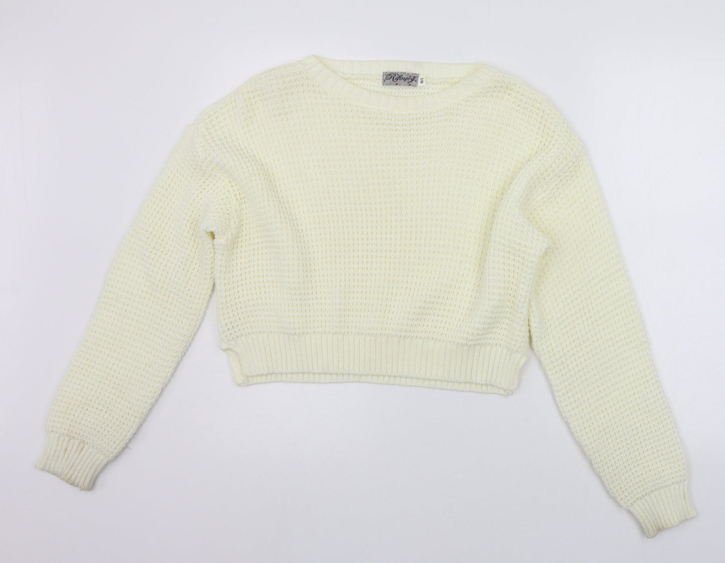Refinery Womens Beige   Pullover Jumper Size M