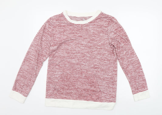 LOVE TO LOUNGE Womens Red Striped  Pullover Jumper Size S