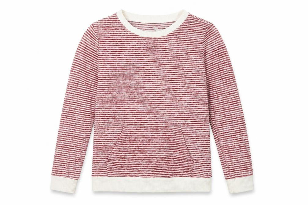 Love To Lounge Womens Red Striped  Pullover Jumper Size S