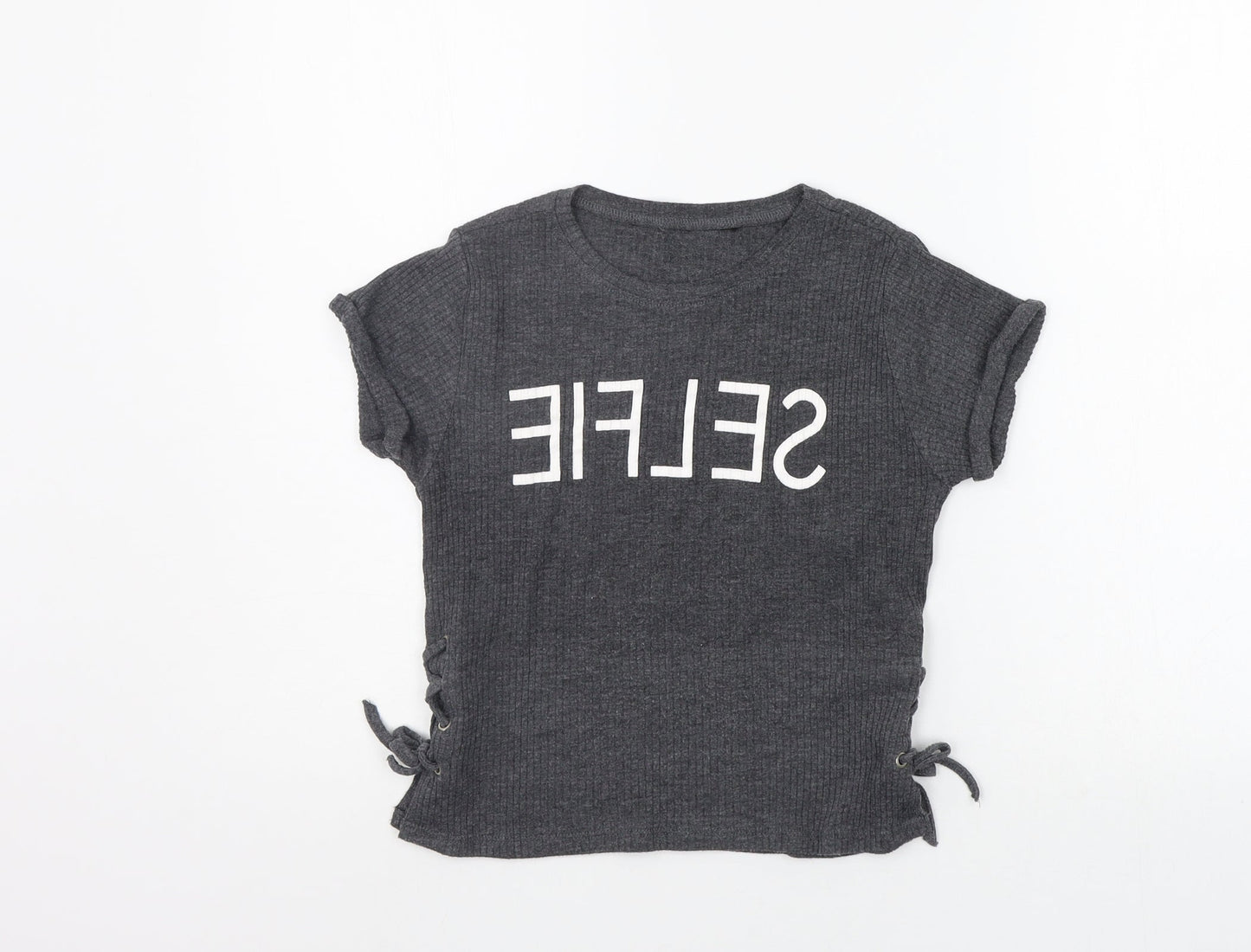915 Generation Girls Grey   Basic Polo Size 12-13 Years