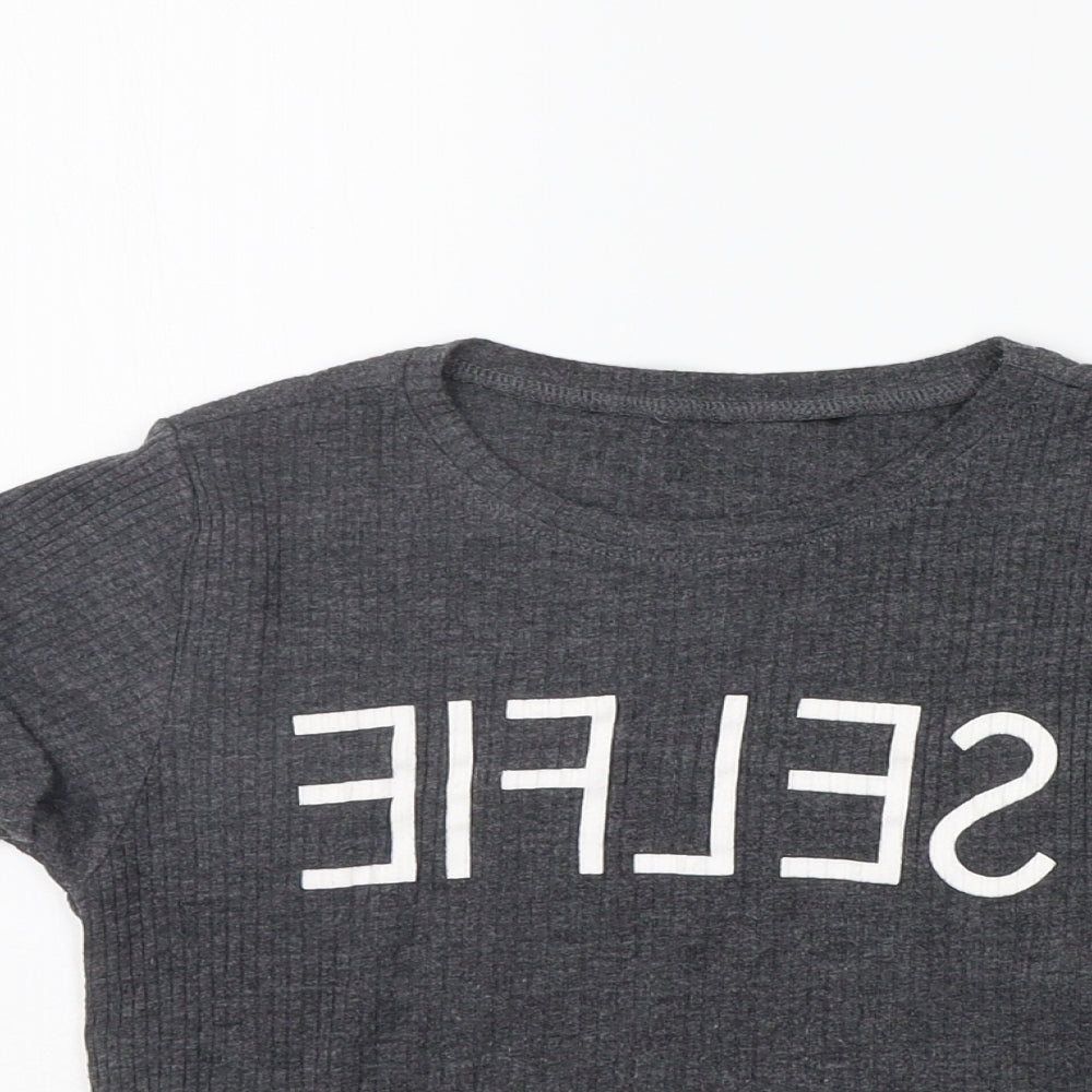 915 Generation Girls Grey   Basic Polo Size 12-13 Years