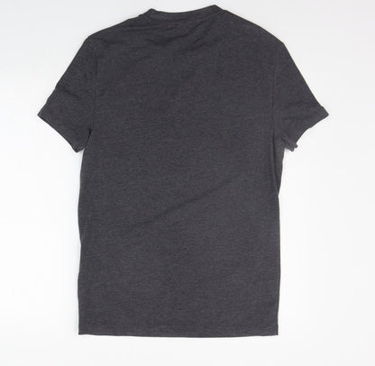 Back view of ASOS women’s grey basic t-shirt, size L