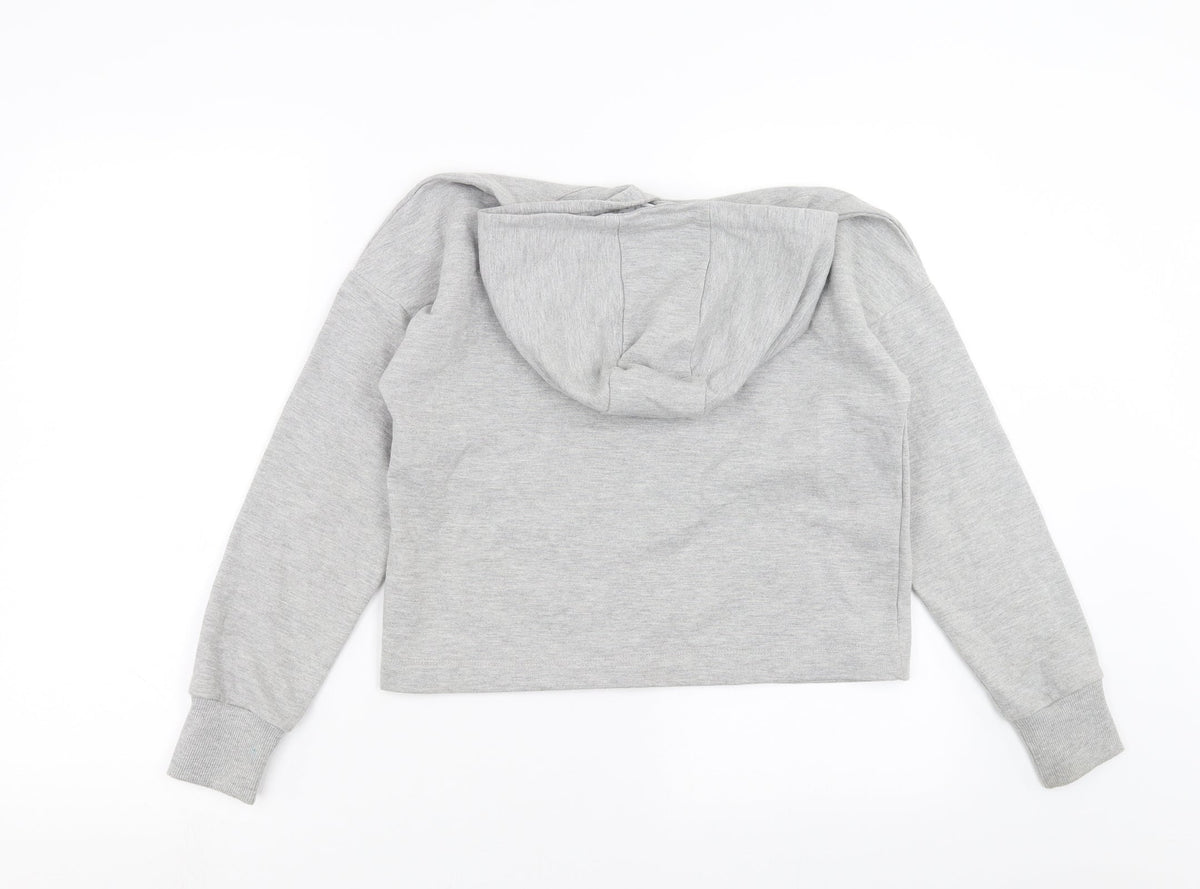 F&F Girls Grey   Pullover Hoodie Size 11-12 Years  - future starts today