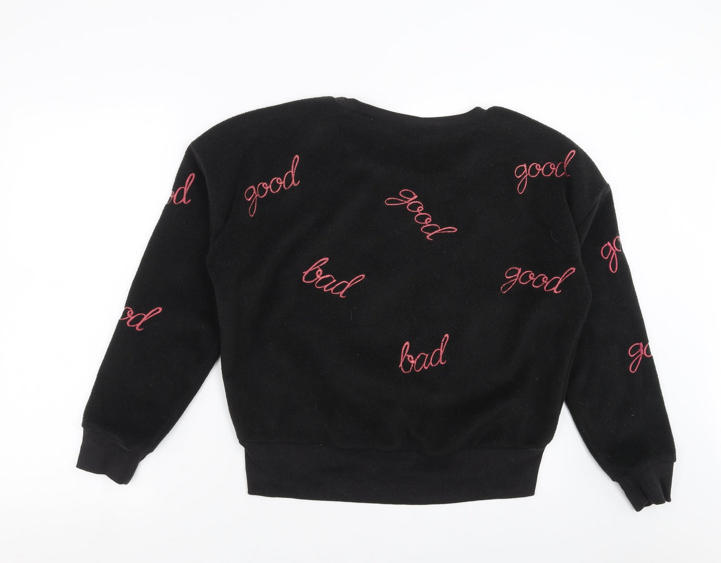 French Connection Womens Black   Pullover Sweatshirt Size L  - good bad