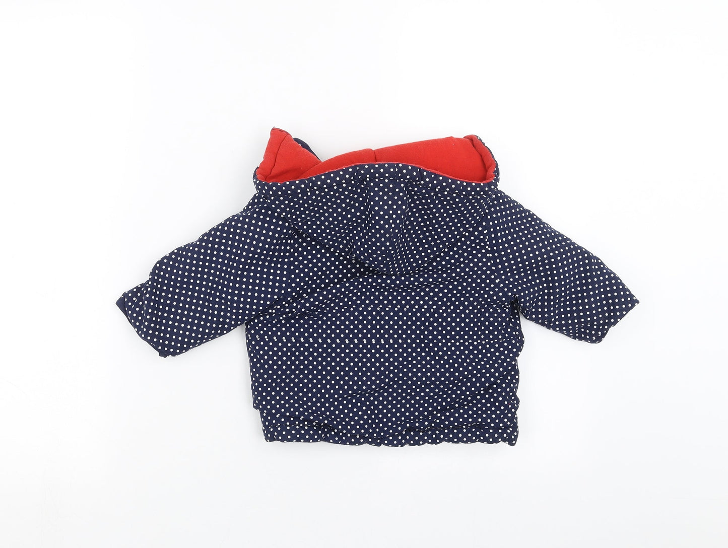 Jack & Lily Girls Blue Polka Dot  Jacket  Size 6-9 Months