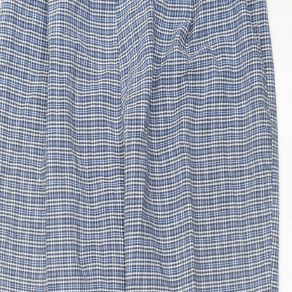 Berketex Womens Blue Check  Trousers  Size 14 L27 in