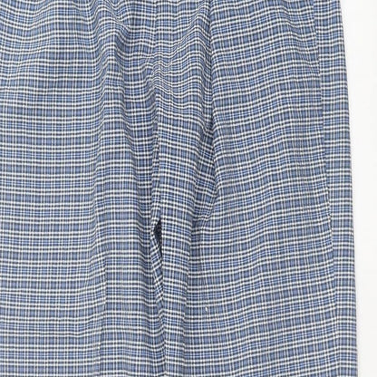 Berketex Womens Blue Check  Trousers  Size 14 L27 in