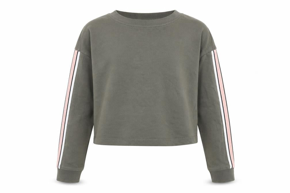 H&M Girls Green   Pullover Sweatshirt Size 8-9 Years