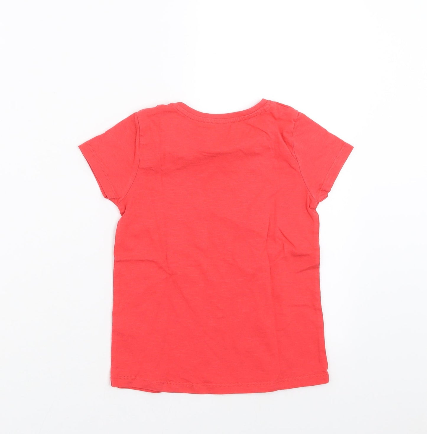 TU Girls Pink   Basic T-Shirt Size 5-6 Years