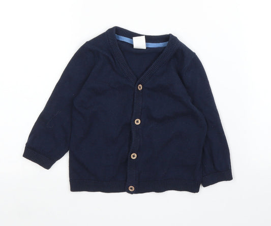 H&M Girls Blue   Cardigan Jumper Size 3-6 Months