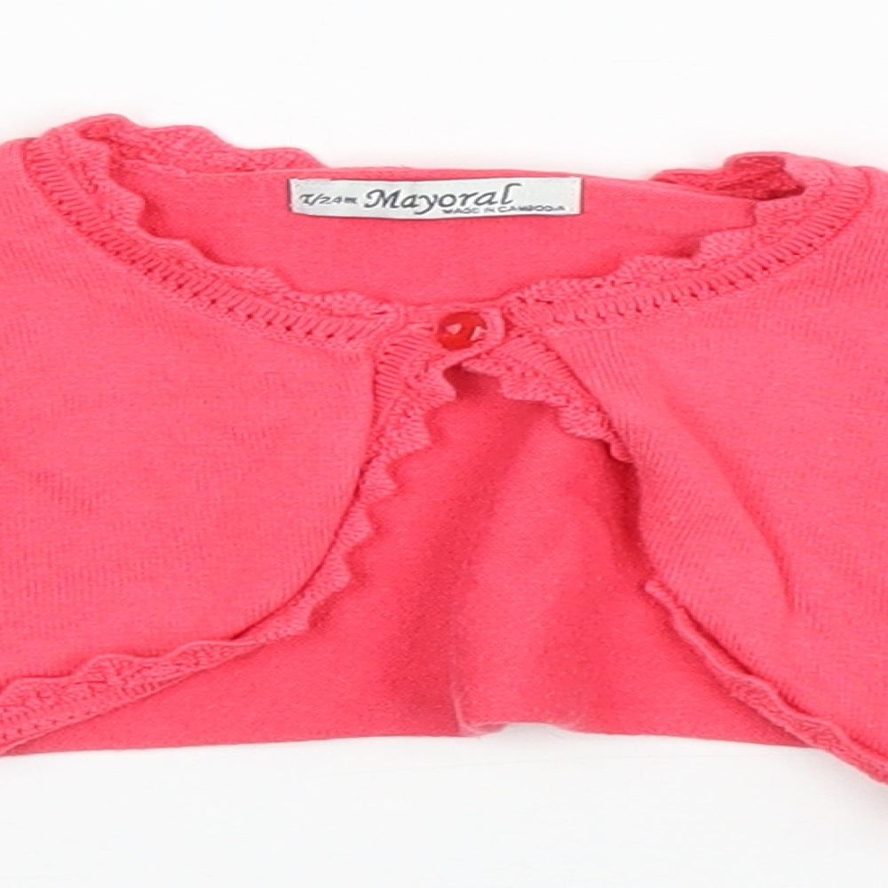 Mayoral Girls Pink   Cardigan Jumper Size 2 Years  - Bolero