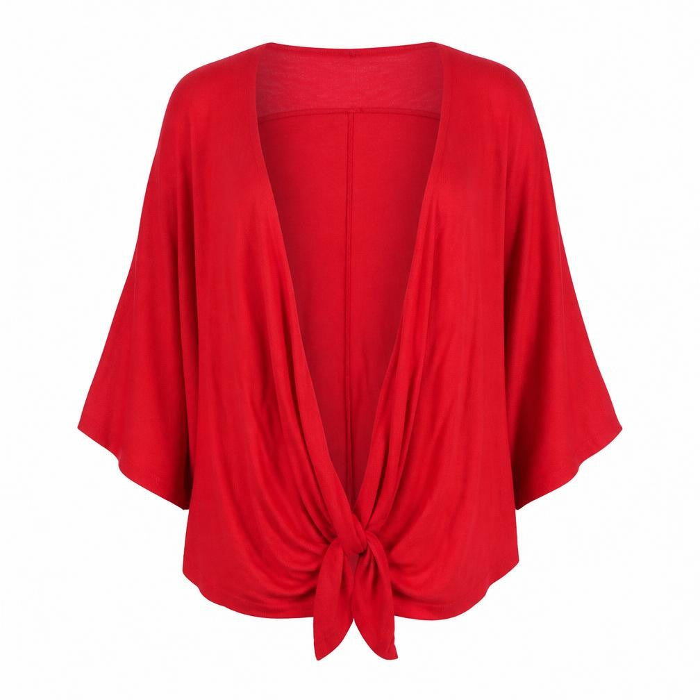 Novinza Womens Red   Cardigan Jumper Size M