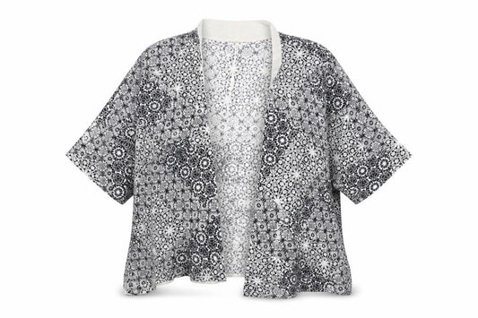 F&F Womens Blue Floral  Cardigan Jumper Size 8